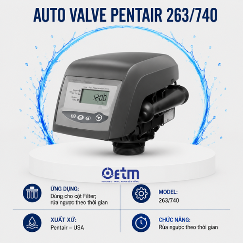 Auto valve Pentair 263/740